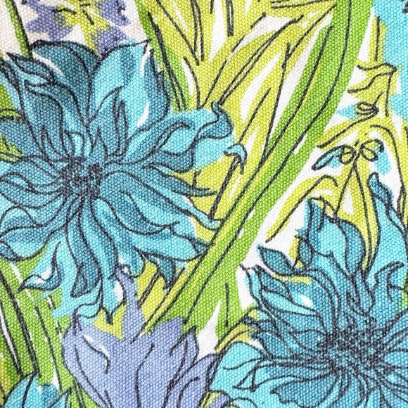 Vera by Vera Neumann Town & Country (12) MCM Retro Floral Placemats Blues Greens - Picture 10 of 15